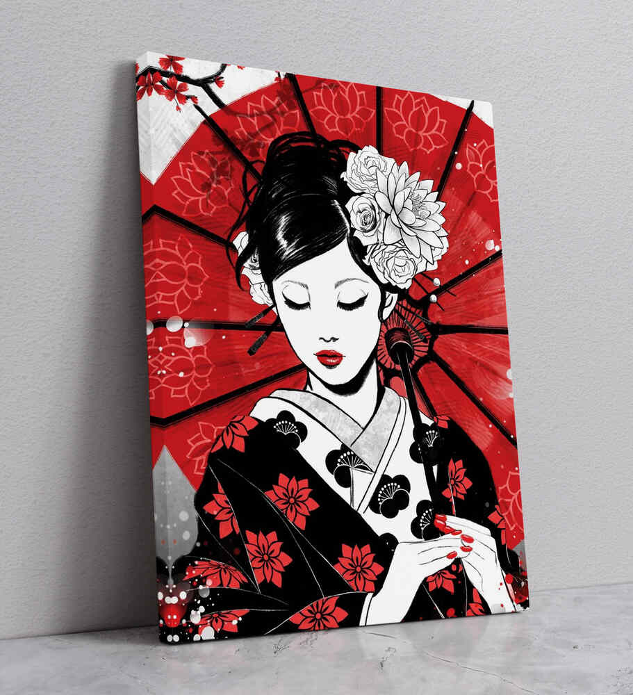 Tableau Geisha Japonais